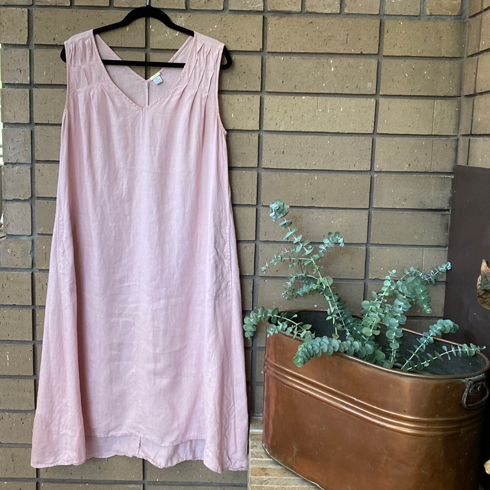 100% linen dress